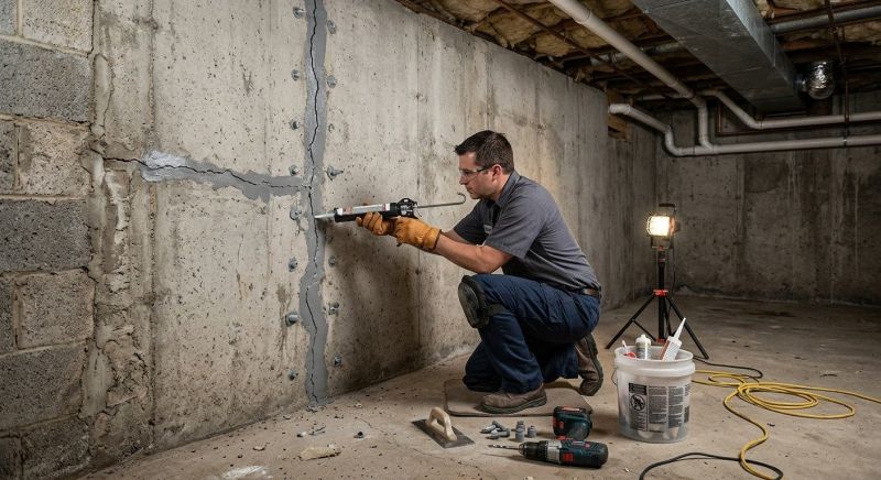 Basement Crack Repair in Fort Myers Beach, FL