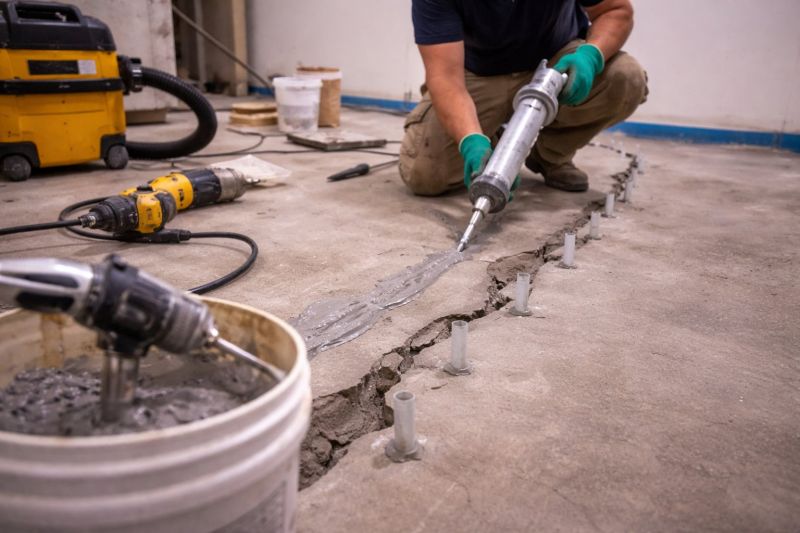 Cracked Basement Floor Repair in Fort Myers Beach, FL