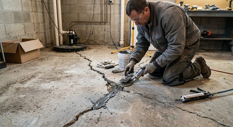 Cracked Basement Floor Repair in Fort Myers Beach, FL
