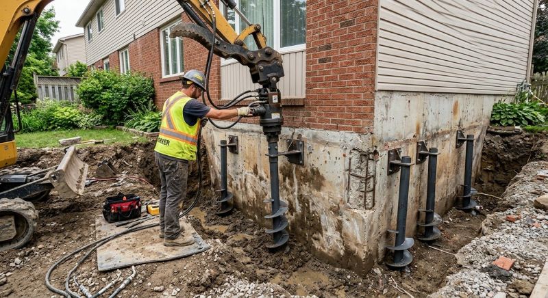 Helical Pile Installation in Fort Myers Beach, FL