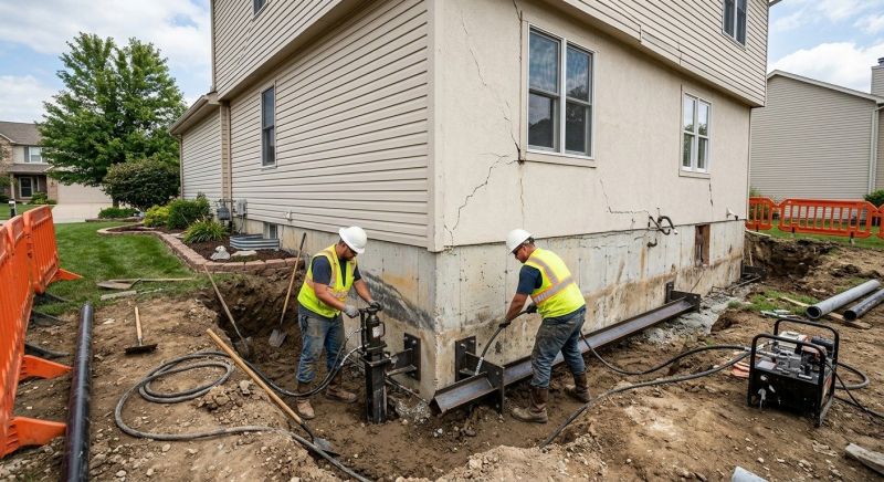 Sinking Foundation Repair in Lehigh Acres, FL